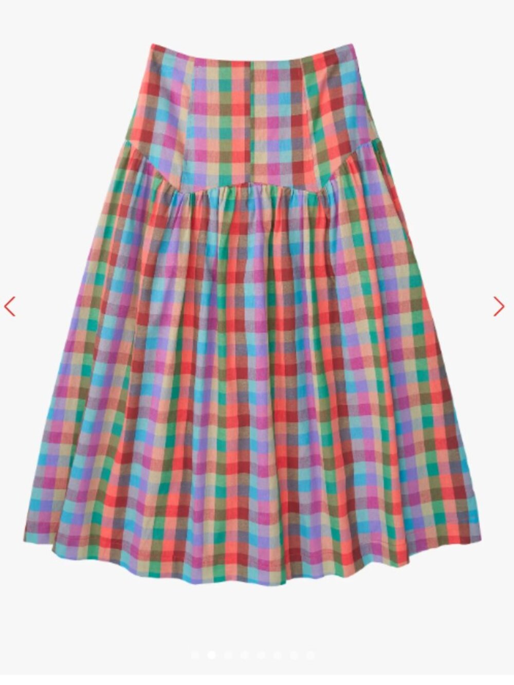 Penny Skirt Lisa Says Gah Colorburst plaid - Picture 2 of 6